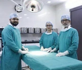 The surgical team in the operation theatre